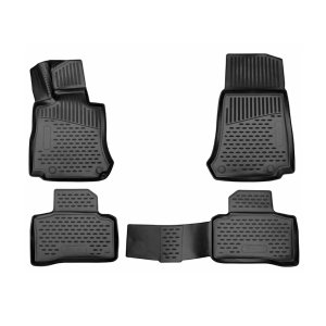 Mercedes GLC Floor Mats - Omac - Rubber TPE - Black - '15-'22 Mercedes GLC Floor Mats - Omac - Rubber TPE - Black - '15-'22